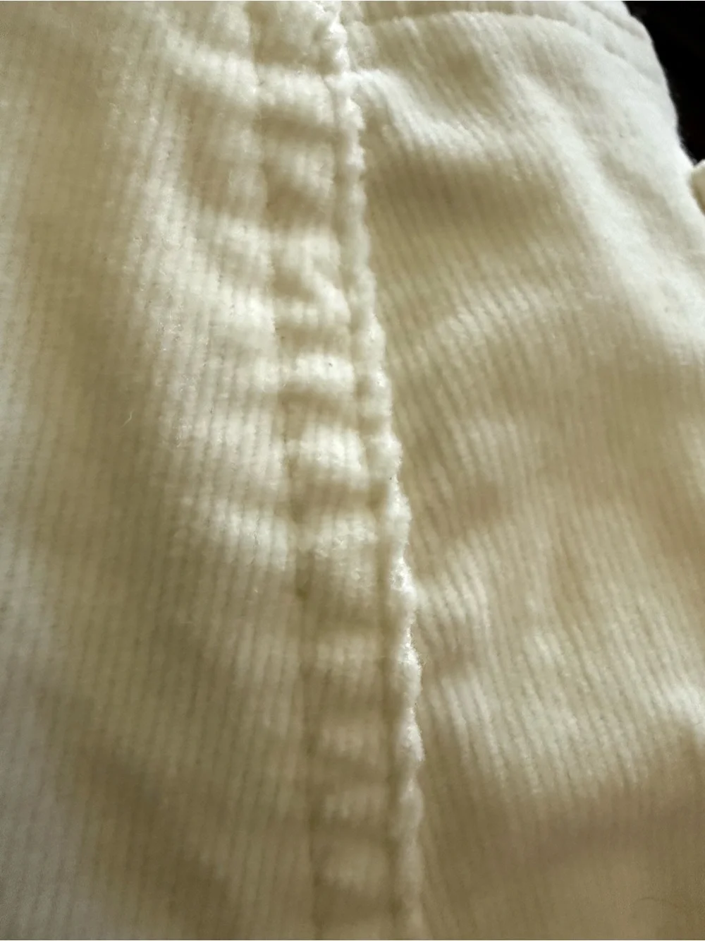 Jones New York Sport Petite White Stretch Pinwale Corduroy Straight Leg Pants